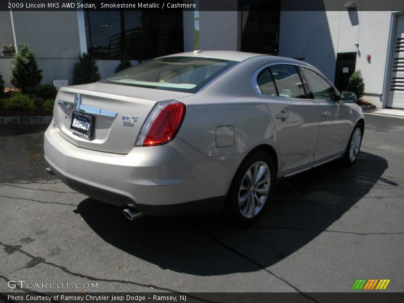 Smokestone Metallic / Cashmere 2009 Lincoln MKS AWD Sedan