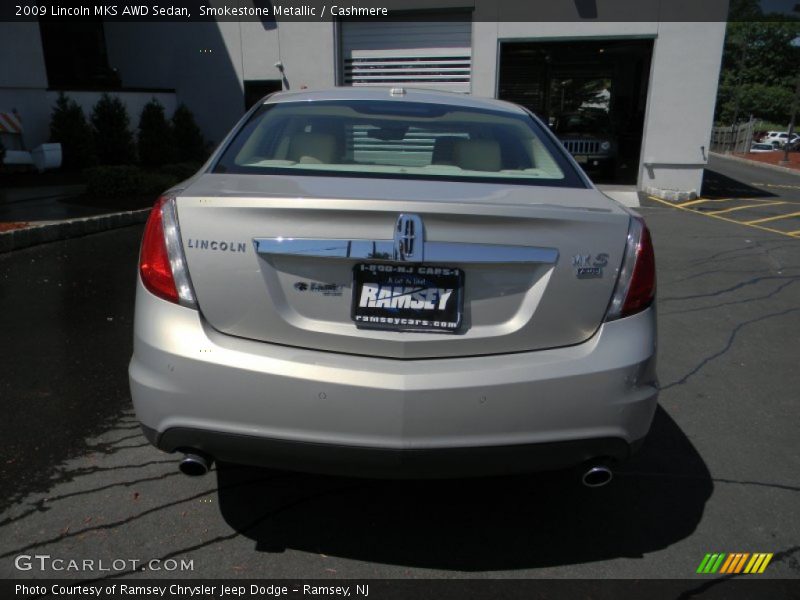 Smokestone Metallic / Cashmere 2009 Lincoln MKS AWD Sedan