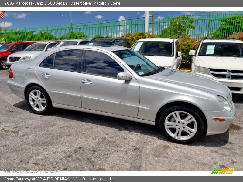 Desert Silver Metallic / Stone 2005 Mercedes-Benz E 500 Sedan