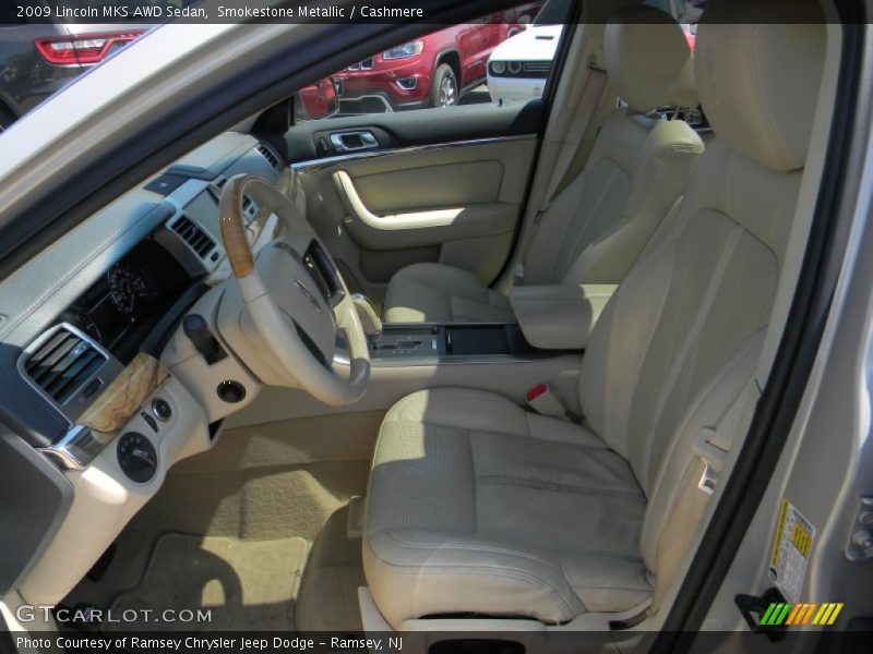 Smokestone Metallic / Cashmere 2009 Lincoln MKS AWD Sedan
