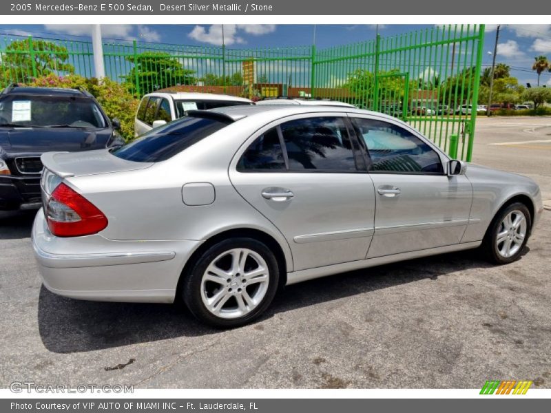 Desert Silver Metallic / Stone 2005 Mercedes-Benz E 500 Sedan