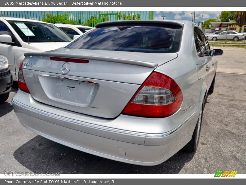 Desert Silver Metallic / Stone 2005 Mercedes-Benz E 500 Sedan