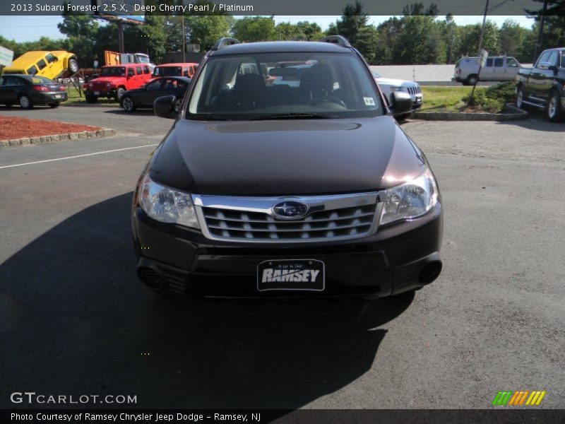 Deep Cherry Pearl / Platinum 2013 Subaru Forester 2.5 X