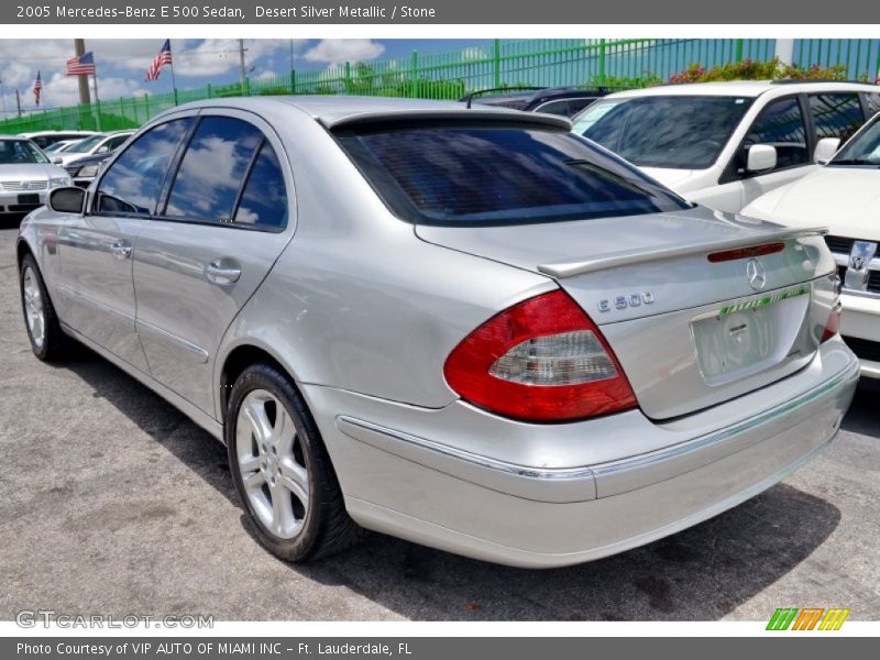 Desert Silver Metallic / Stone 2005 Mercedes-Benz E 500 Sedan