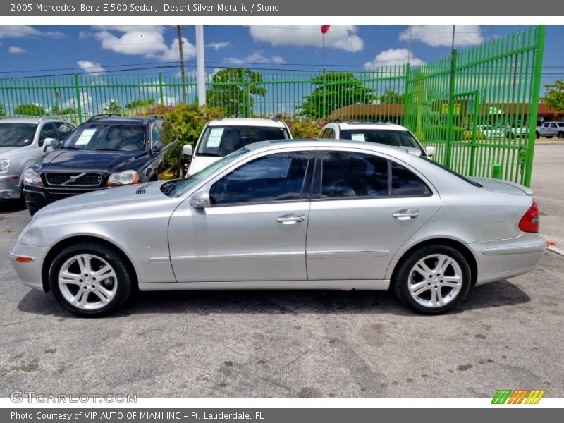 Desert Silver Metallic / Stone 2005 Mercedes-Benz E 500 Sedan