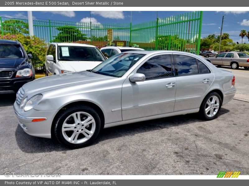 Desert Silver Metallic / Stone 2005 Mercedes-Benz E 500 Sedan