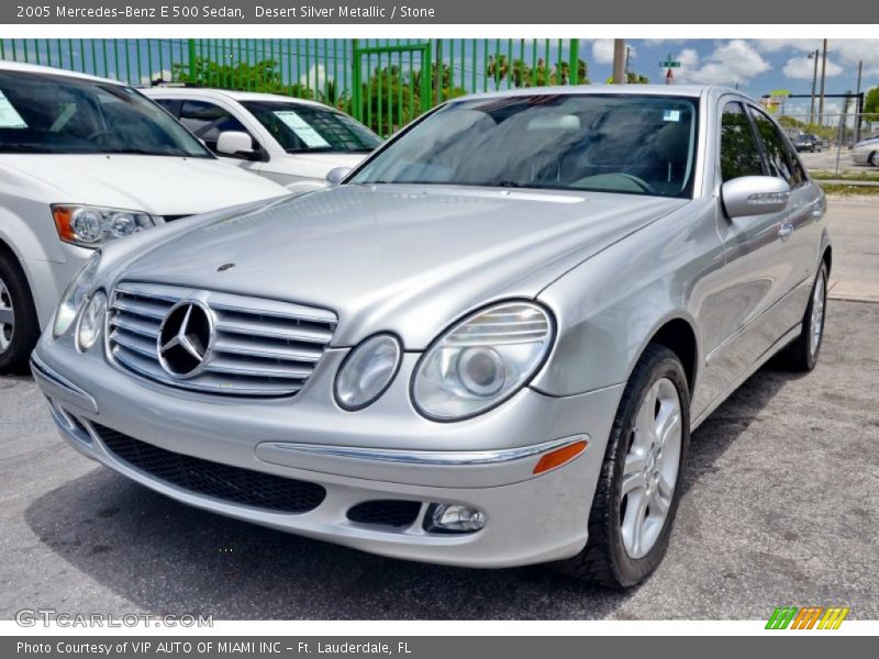 Desert Silver Metallic / Stone 2005 Mercedes-Benz E 500 Sedan