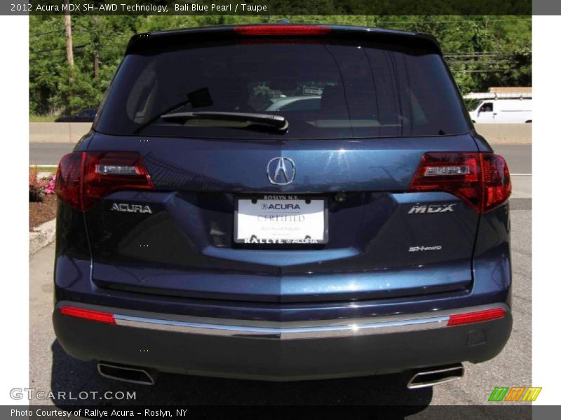 Bali Blue Pearl / Taupe 2012 Acura MDX SH-AWD Technology