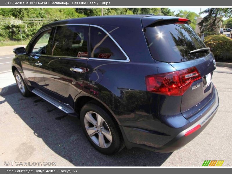 Bali Blue Pearl / Taupe 2012 Acura MDX SH-AWD Technology