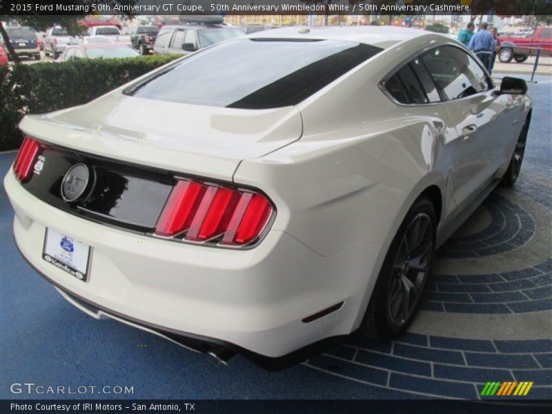 50th Anniversary Wimbledon White / 50th Anniversary Cashmere 2015 Ford Mustang 50th Anniversary GT Coupe