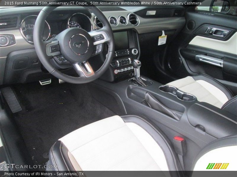 50th Anniversary Wimbledon White / 50th Anniversary Cashmere 2015 Ford Mustang 50th Anniversary GT Coupe