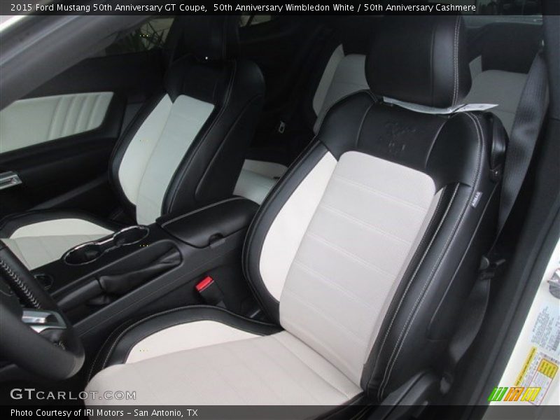 50th Anniversary Wimbledon White / 50th Anniversary Cashmere 2015 Ford Mustang 50th Anniversary GT Coupe