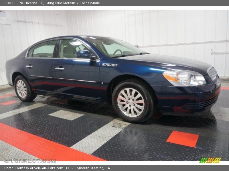 Ming Blue Metallic / Cocoa/Shale 2007 Buick Lucerne CX