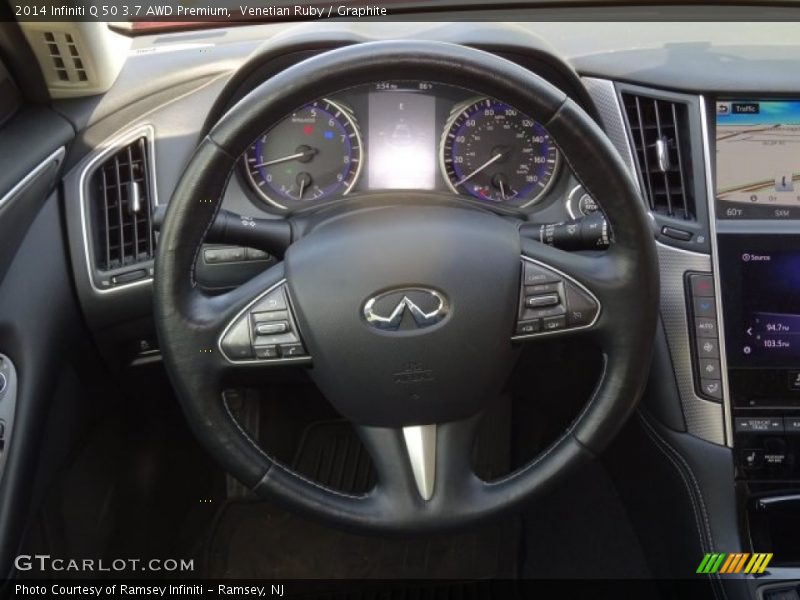 Venetian Ruby / Graphite 2014 Infiniti Q 50 3.7 AWD Premium