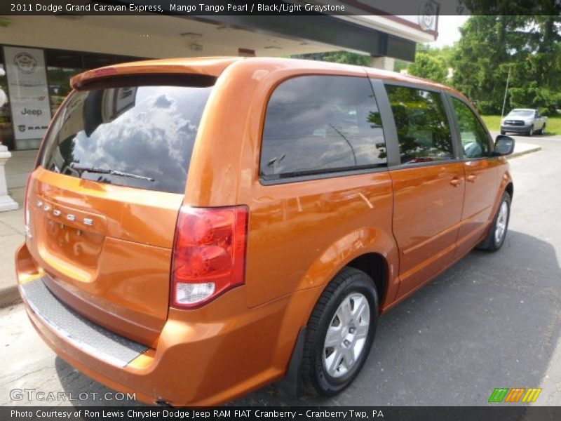 Mango Tango Pearl / Black/Light Graystone 2011 Dodge Grand Caravan Express