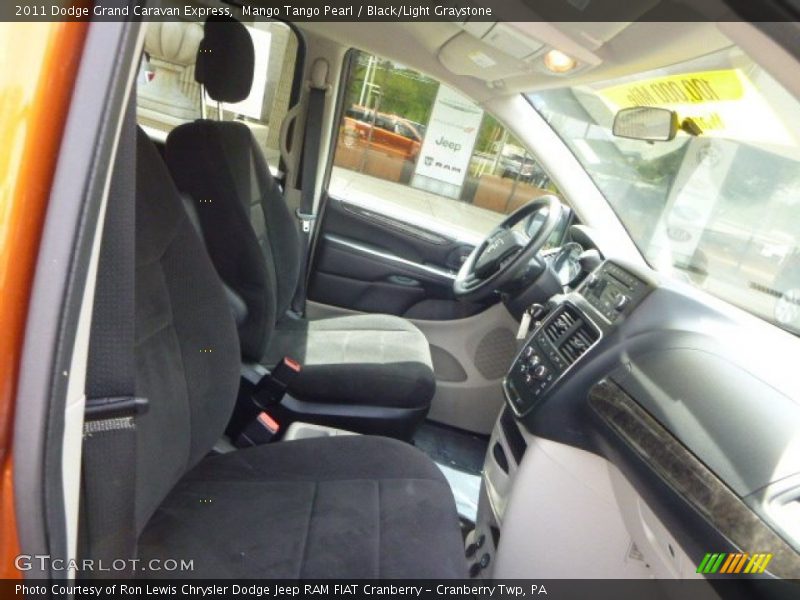Mango Tango Pearl / Black/Light Graystone 2011 Dodge Grand Caravan Express