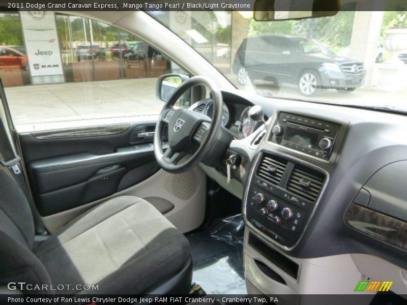Mango Tango Pearl / Black/Light Graystone 2011 Dodge Grand Caravan Express