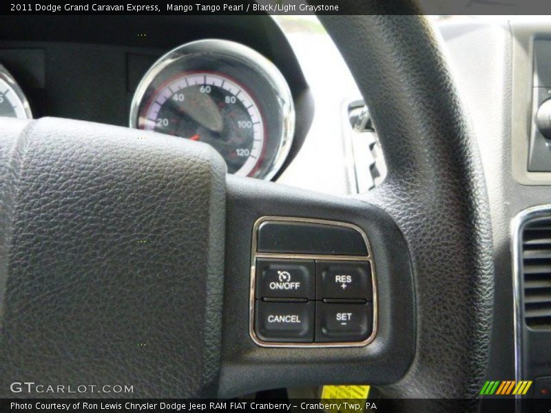 Mango Tango Pearl / Black/Light Graystone 2011 Dodge Grand Caravan Express