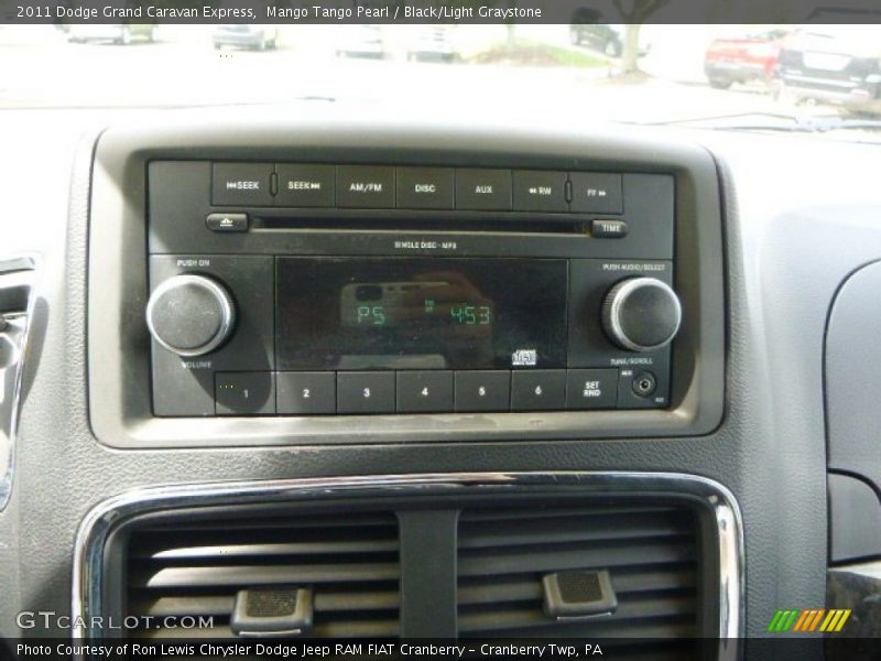 Mango Tango Pearl / Black/Light Graystone 2011 Dodge Grand Caravan Express