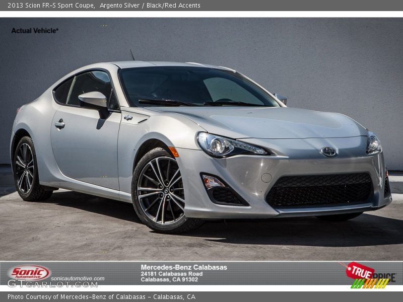 Argento Silver / Black/Red Accents 2013 Scion FR-S Sport Coupe