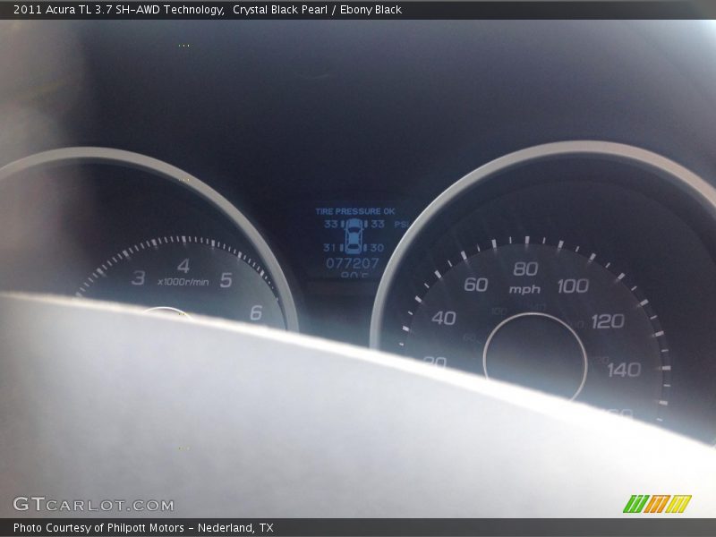 Crystal Black Pearl / Ebony Black 2011 Acura TL 3.7 SH-AWD Technology