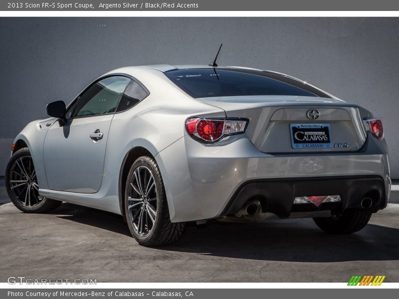 Argento Silver / Black/Red Accents 2013 Scion FR-S Sport Coupe