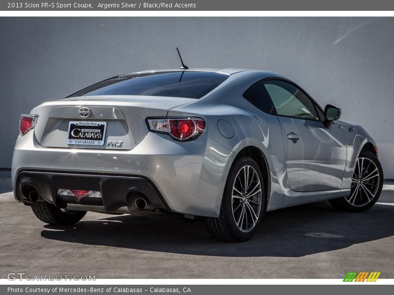 Argento Silver / Black/Red Accents 2013 Scion FR-S Sport Coupe