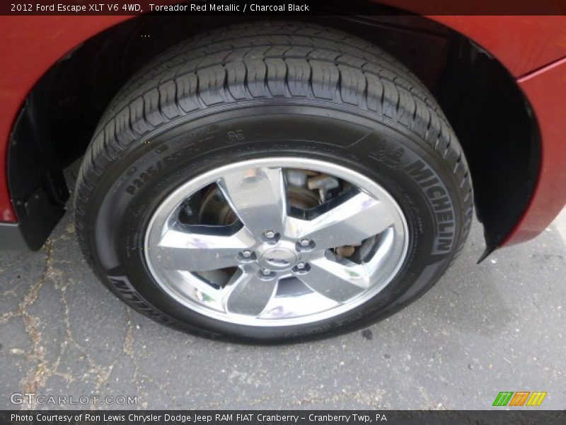 Toreador Red Metallic / Charcoal Black 2012 Ford Escape XLT V6 4WD