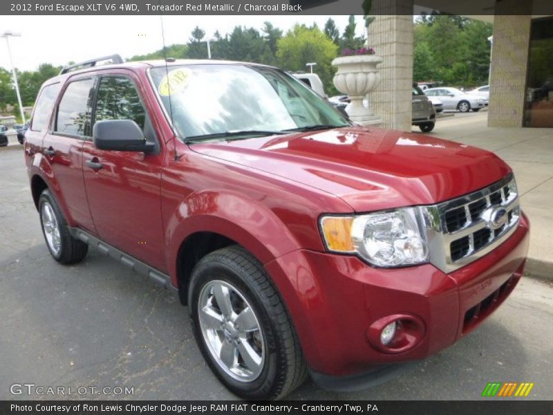 Toreador Red Metallic / Charcoal Black 2012 Ford Escape XLT V6 4WD