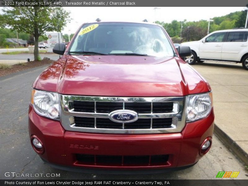 Toreador Red Metallic / Charcoal Black 2012 Ford Escape XLT V6 4WD