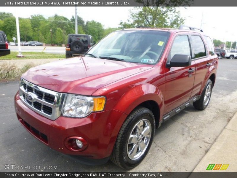 Toreador Red Metallic / Charcoal Black 2012 Ford Escape XLT V6 4WD