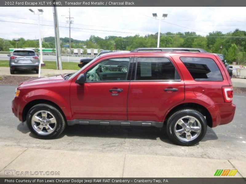 Toreador Red Metallic / Charcoal Black 2012 Ford Escape XLT V6 4WD