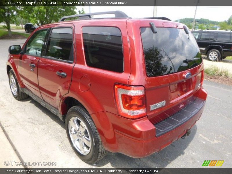 Toreador Red Metallic / Charcoal Black 2012 Ford Escape XLT V6 4WD