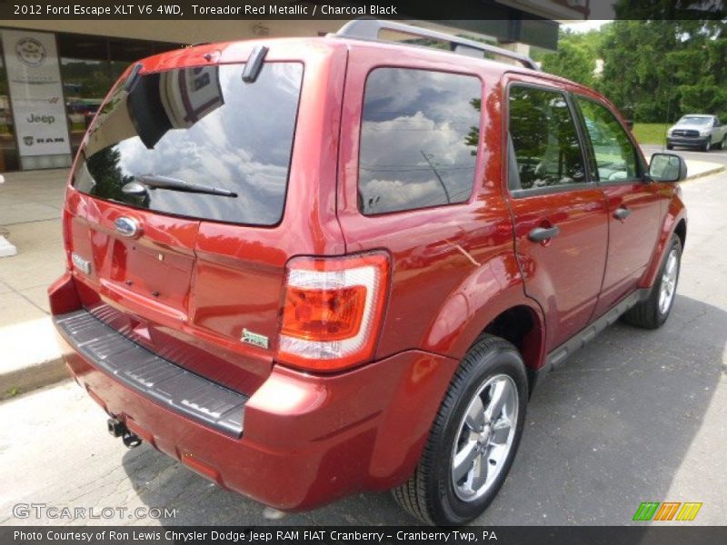 Toreador Red Metallic / Charcoal Black 2012 Ford Escape XLT V6 4WD