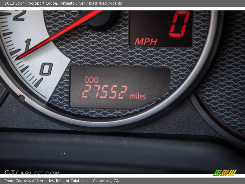 Argento Silver / Black/Red Accents 2013 Scion FR-S Sport Coupe