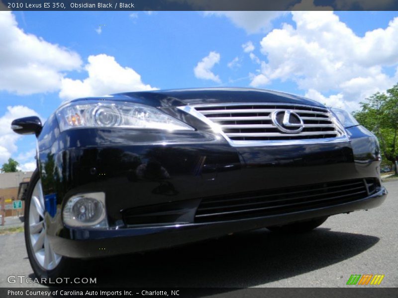 Obsidian Black / Black 2010 Lexus ES 350
