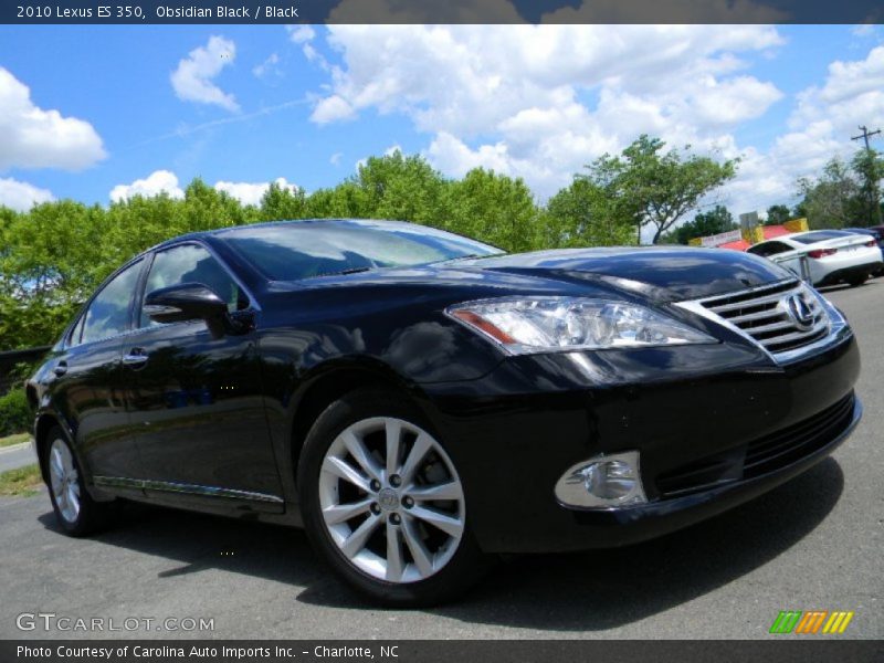 Obsidian Black / Black 2010 Lexus ES 350
