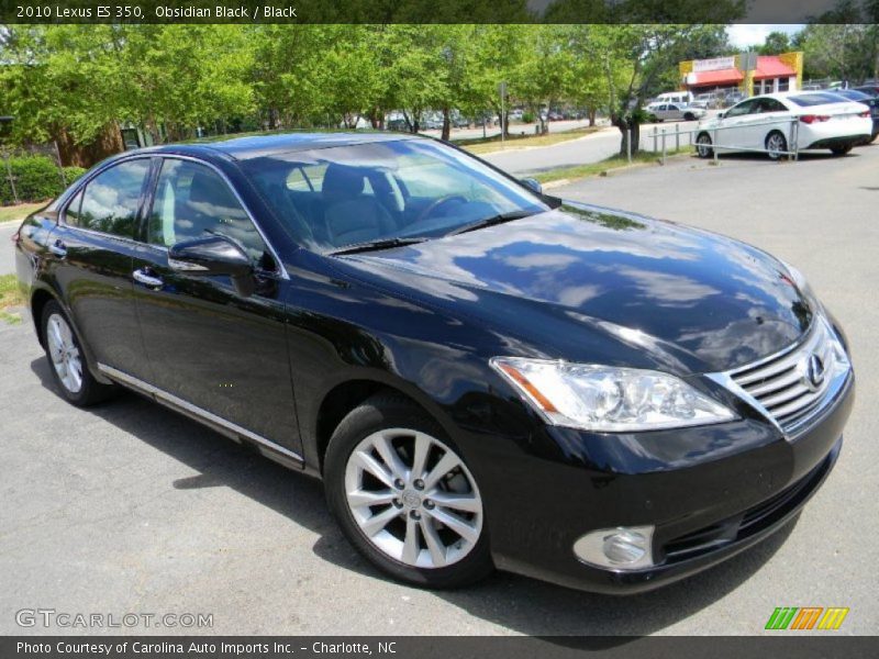Obsidian Black / Black 2010 Lexus ES 350