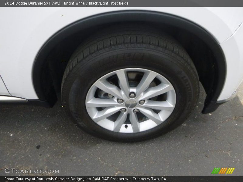 Bright White / Black/Light Frost Beige 2014 Dodge Durango SXT AWD