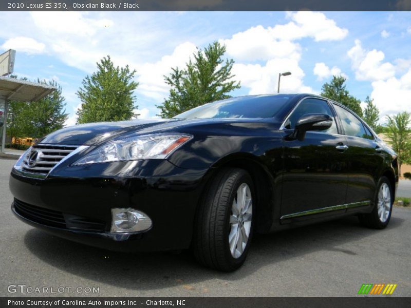 Obsidian Black / Black 2010 Lexus ES 350