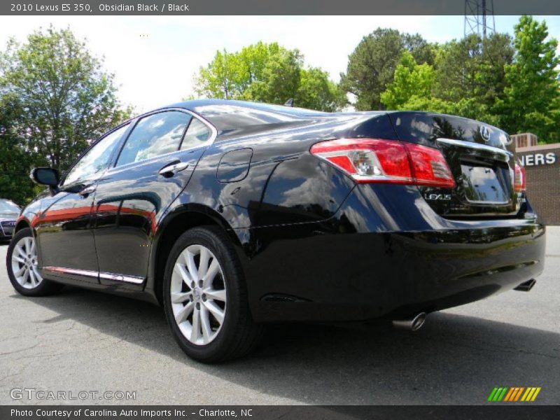 Obsidian Black / Black 2010 Lexus ES 350