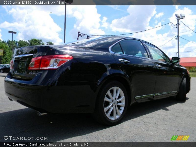 Obsidian Black / Black 2010 Lexus ES 350