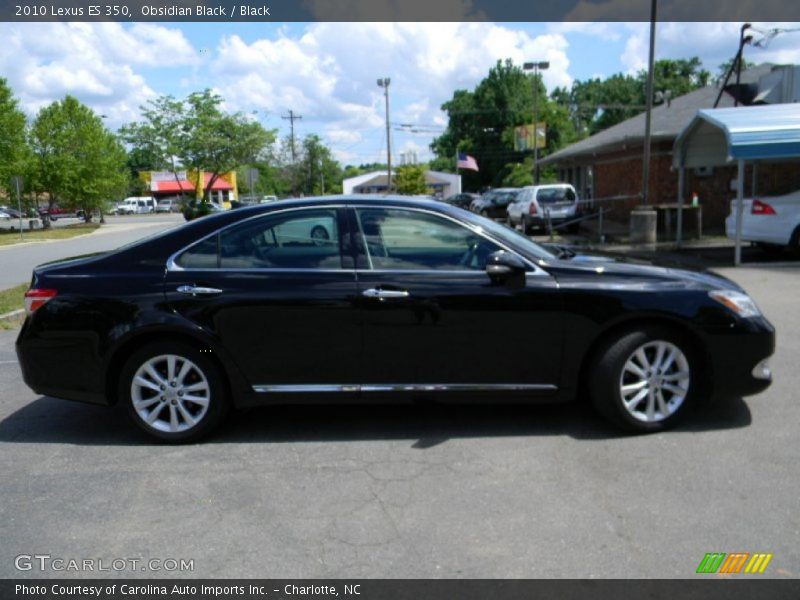 Obsidian Black / Black 2010 Lexus ES 350