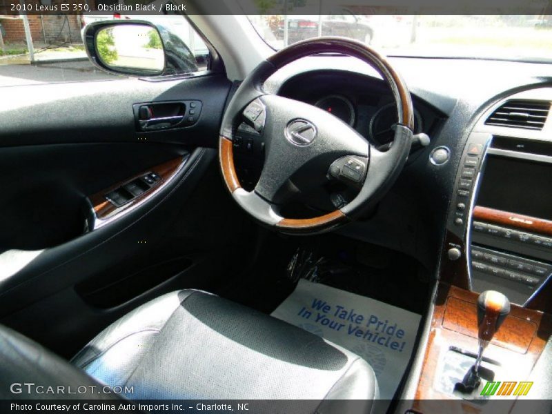 Obsidian Black / Black 2010 Lexus ES 350