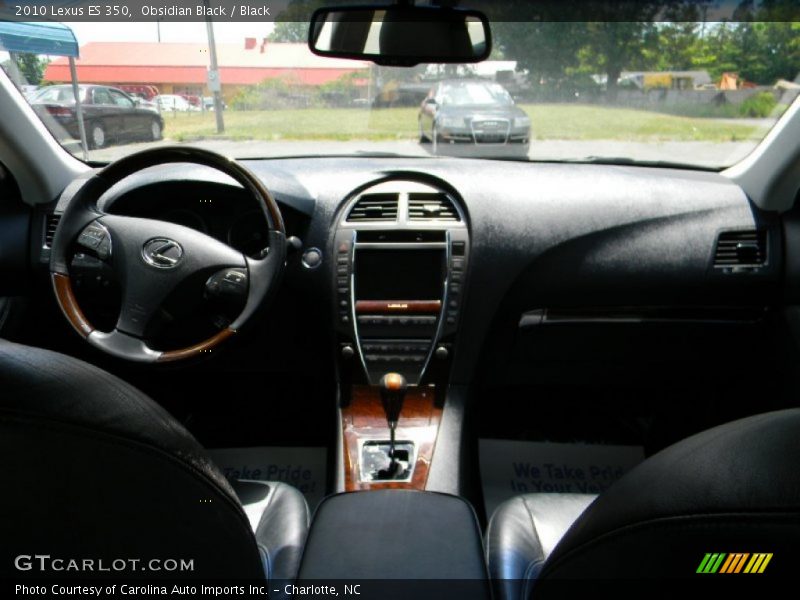 Obsidian Black / Black 2010 Lexus ES 350