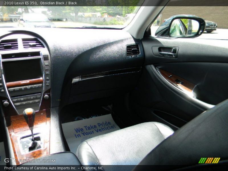 Obsidian Black / Black 2010 Lexus ES 350