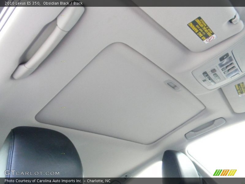 Obsidian Black / Black 2010 Lexus ES 350
