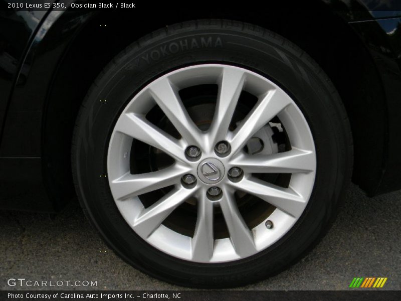 Obsidian Black / Black 2010 Lexus ES 350