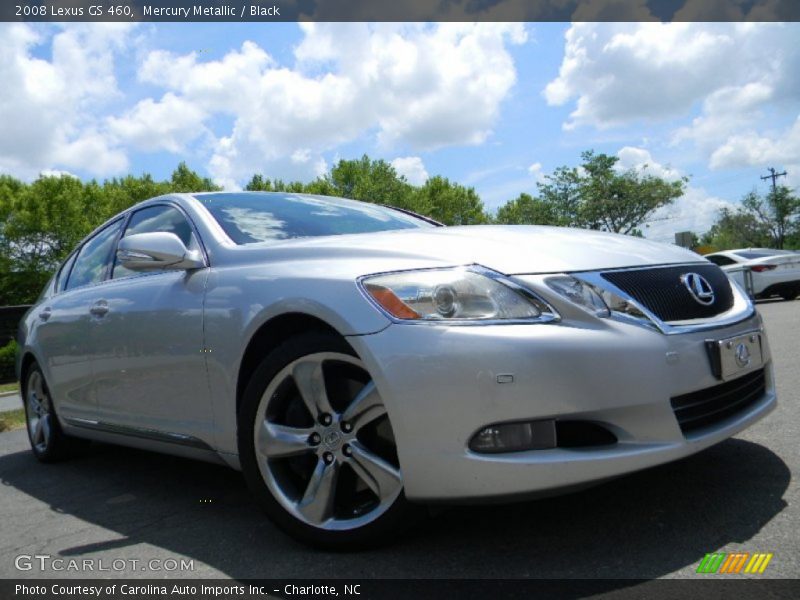 Mercury Metallic / Black 2008 Lexus GS 460
