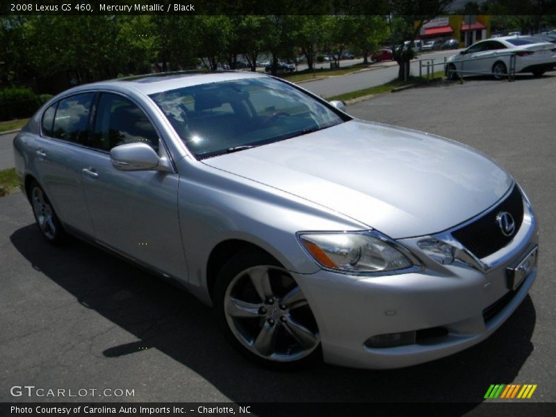 Mercury Metallic / Black 2008 Lexus GS 460